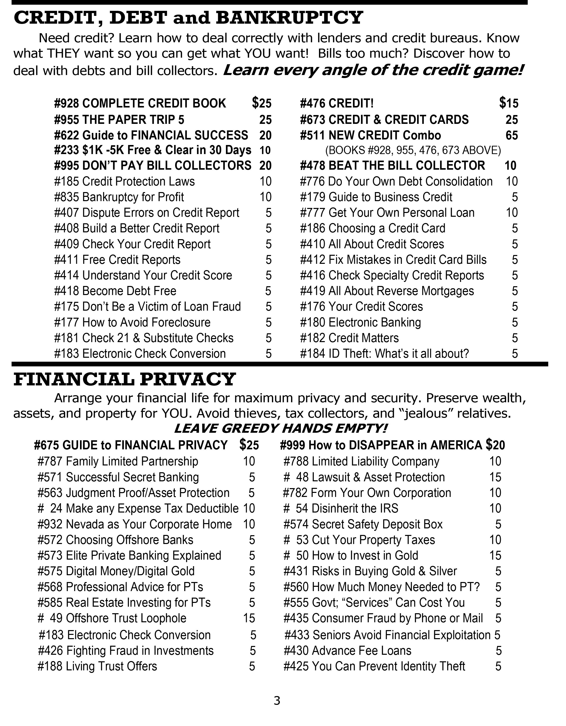 Catalog
