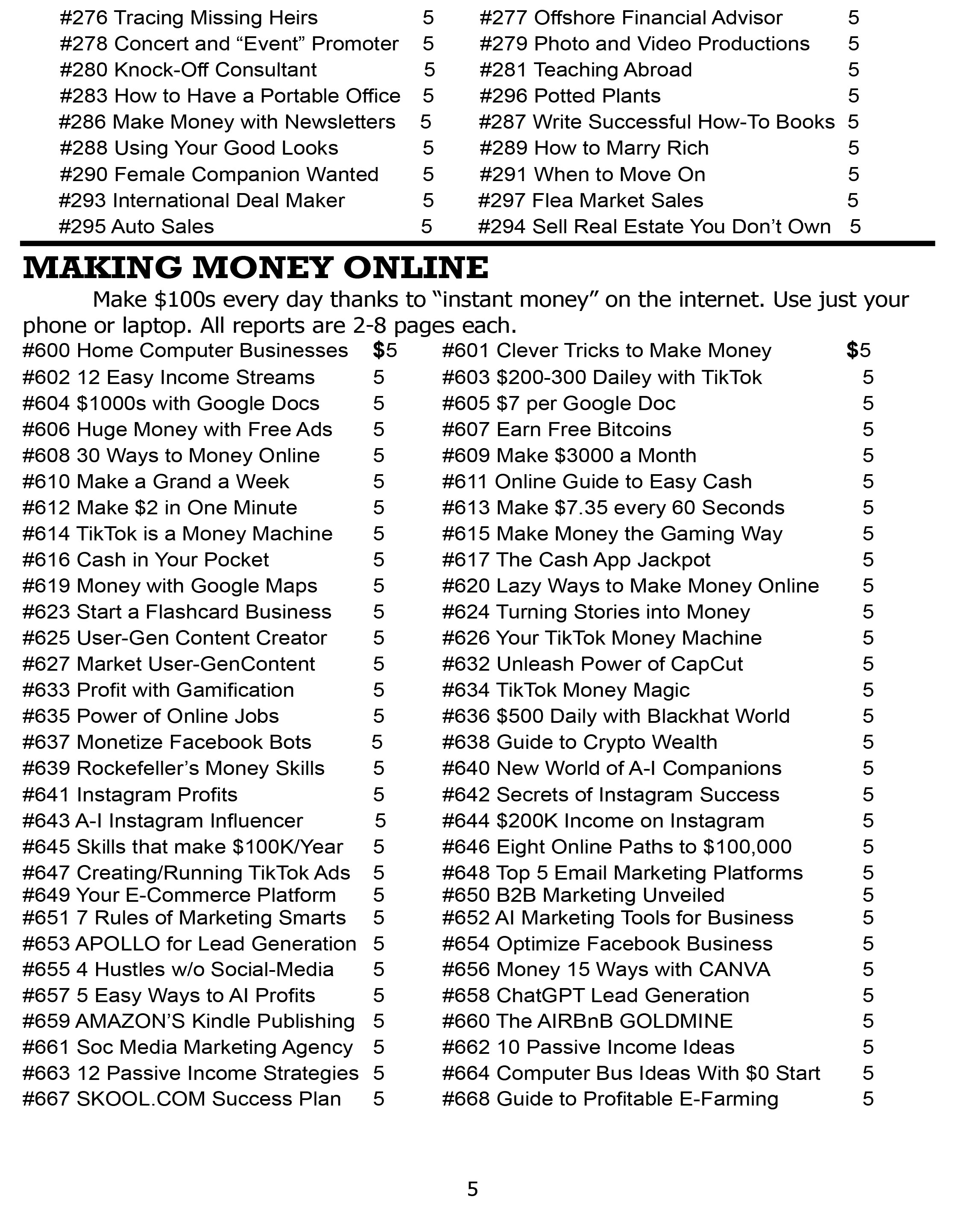 Catalog