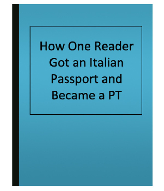 How a PT got an Italian passport