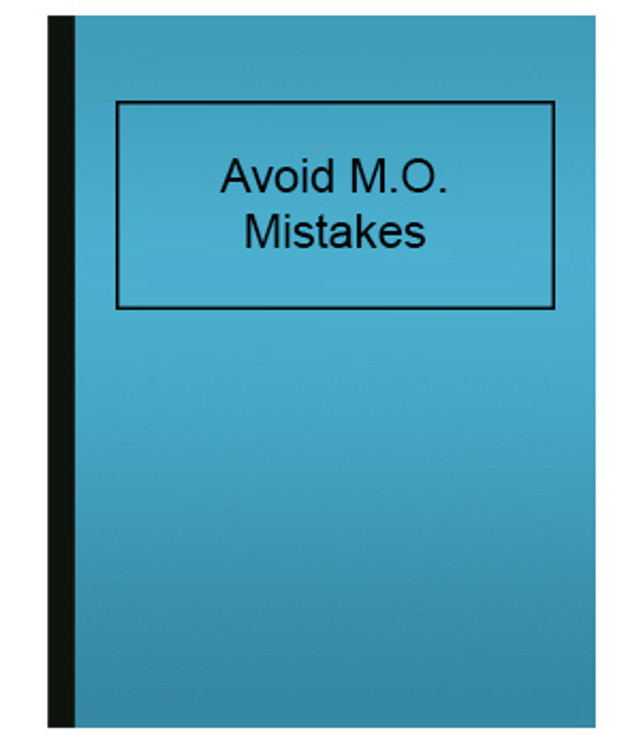 Avoiding M.O. Mistakes