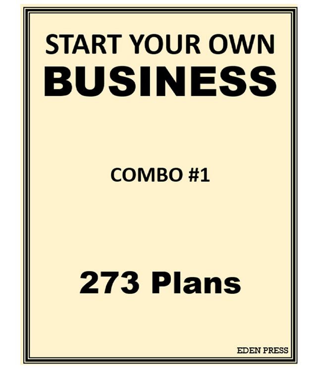 START YOUR OWN BUSINESS - COMBO #1 (273 Plans!)
